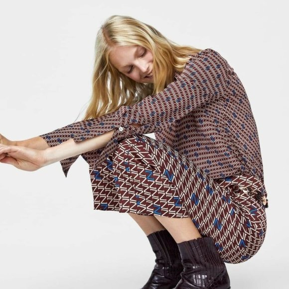 Zara Pants - Zara Z Logo Print Trousers